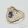 14 karátos áttört fazonú, ciklámen kővel foglalt arany gyűrű