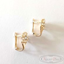 Arany fülbevaló virág 