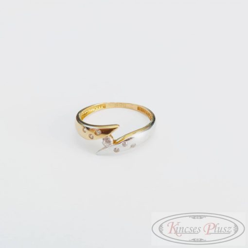 Arany gyűrű 54' fehér-sárga