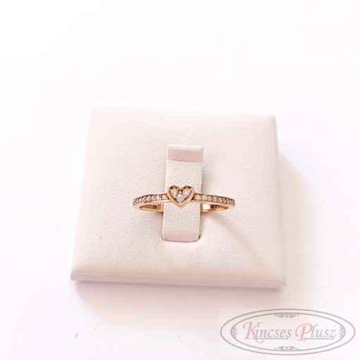 Arany gyűrű szív 56'