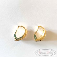 Arany fülbevaló patent záras 