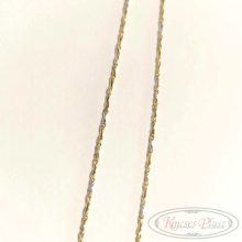 Arany lánc fehér-sárga 45cm