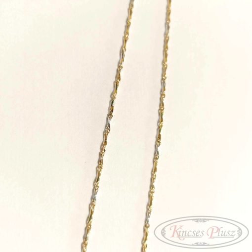 Arany lánc fehér-sárga 45cm