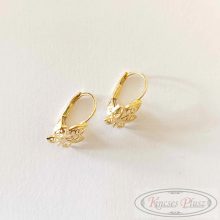 Arany fülbevaló patent záras levél