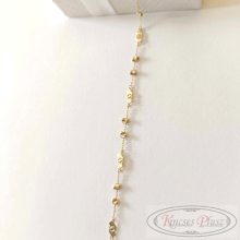 Arany karlánc szvecskés 19cm