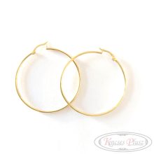 Arany fülbevaló karika 4,2cm átmérő