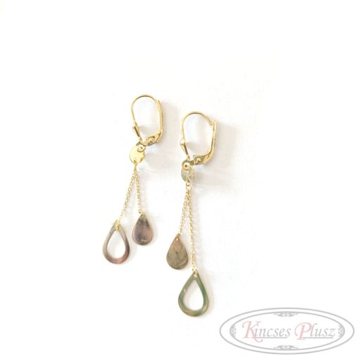 Arany fülbevaló lógós 