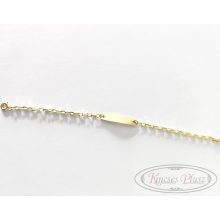 Arany karlánc bébi lapkás