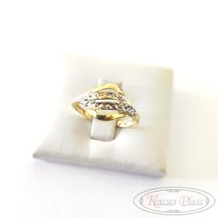 Arany gyűrű 62' fehér-sárga