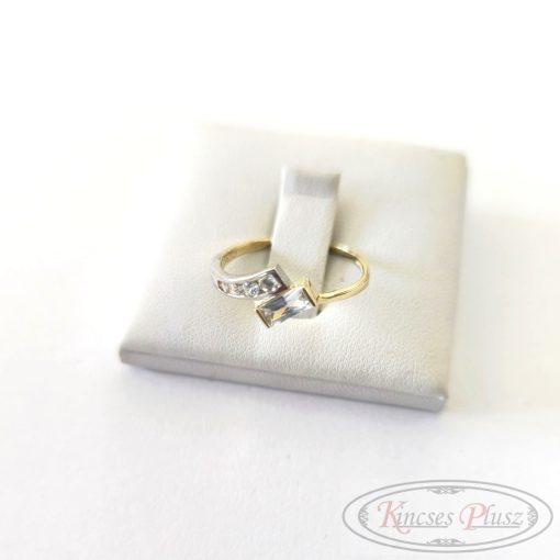 Arany gyűrű 57' fehér-sárga
