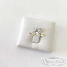 Arany gyűrű 57' fehér-sárga