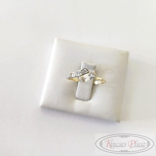 Arany gyűrű 57' fehér-sárga