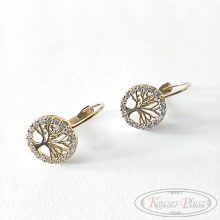 Arany fülbevaló életfa