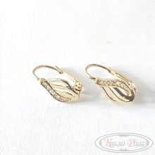 Arany fülbevaló patent záras