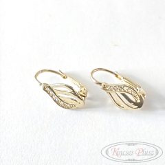 Arany fülbevaló patent záras