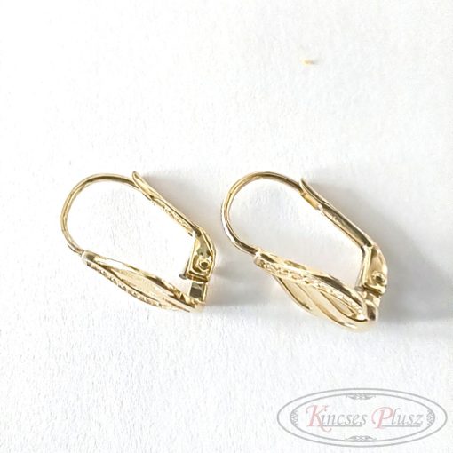 Arany fülbevaló patent záras