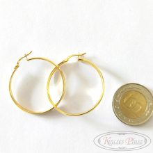 Arany fülbevaló karika átmérő 3,3cm