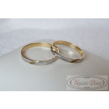 Arany karikagyűrű kétszínű