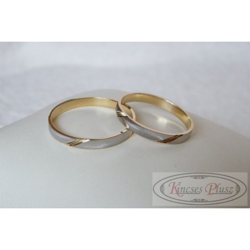 Arany karikagyűrű kétszínű